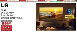 2001 Audio Video SC9S LG 3.1. 3-Ch. 400W Sound Bar IMAX Enhanced & Dolby Atmos offer