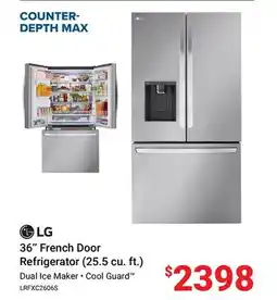 Visions Electronics LG 36 French Door Refrigerator (25.5 cu. ft.) offer