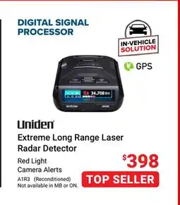 Visions Electronics Red Light Camera Alerts Extreme Long Range Laser Detector offer