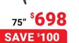 Visions Electronics Hisense 75 R63N 4K Smart TV offer