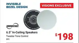 Visions Electronics Soundstage 6.5 In-Ceiling Speakers offer