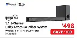 Visions Electronics SOUNDSTAGE 3.1.2-Channel Dolby Atmos Soundbar System offer