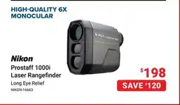 Visions Electronics Nikon Prostaff 1000i Laser Rangefinder offer