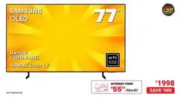 Visions Electronics NATIVE 120Hz PANEL S84F 4K Smart TV offer