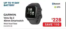 Visions Electronics GARMIN Venu Sq 2 40mm Smartwatch offer