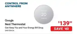 Visions Electronics Nest Thermostat offer
