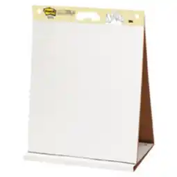 Staples Post-it Tabletop Easel Pad with Built-in Stand and Carry Handle, 20 x 23, White, 20 Sheets Per Pad offer