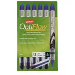 Staples Staples OptiFlow Needle-Tip Rollerball Pens 0.5 mm Blue offer