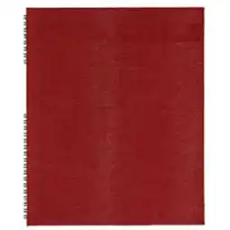 Staples Blueline Notepro Hardcover Notebook, 10-3/4 x 8-1/2, Red Lizard-Like, 150 Pages offer