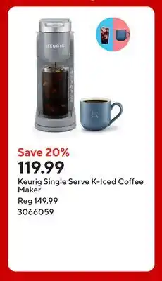 Staples Keurig Single Serve K-Iced Coffee Maker offer