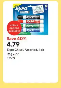 Staples Expo Chisel, Assorted offer