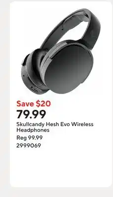 Staples Skullcandy Hesh Evo Wireless Headphones offer