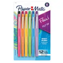 Staples Paper Mate Flair 0.7mm Felt-tip Pens, Assorted offer