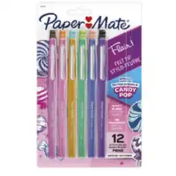 Staples Paper Mate Flair 0.7mm Felt-tip Pens, Candy Pop offer