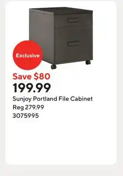 Staples Sunjoy Portland File Cabinet offer