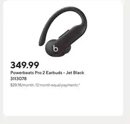 Staples Powerbeats Pro 2 Earbuds - Jet Black offer