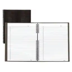 Staples Blueline Notepro Hardcover Notebook, Black, 10-3/4 x 8-1/2, 150 Pages offer