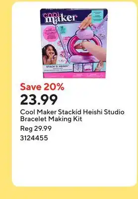 Staples Cool Maker Stackíd Heishi Studio Bracelet Making Kit offer