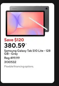 Staples Samsung Galaxy Tab S10 Lite - 128 GB - Grey offer