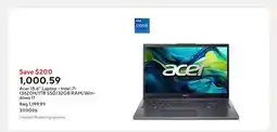 Staples Acer 15.6 Laptop - Intel i7-13620H/1TB SSD/32GB RAM/Windows 11 offer