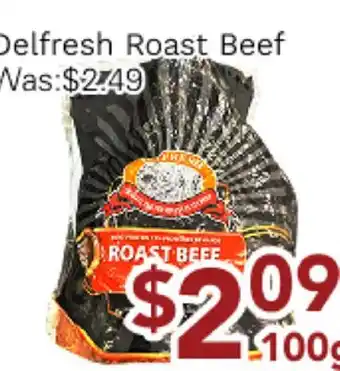 Ample Food Market Delfresh Roast Beef offer