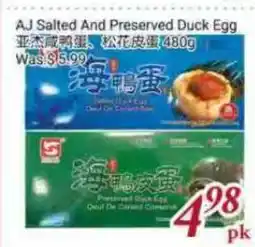 Tone Tai Supermarket AJ Salted And Preserved Duck Egg offer