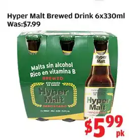 Top Food Supermarket Hyper Malt Brewed Drink offer