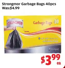 Top Food Supermarket Strongmor Garbage Bags 40pcs offer