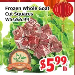 Top Food Supermarket Frozen Whole Goat Cut Squares offer