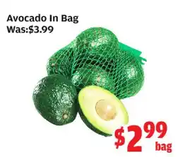 Top Food Supermarket Avocado In Bag offer