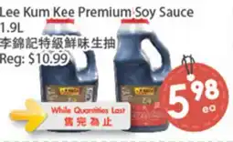 Fresh Palace Supermarket Lee Kum Kee Premium Soy Sauce offer
