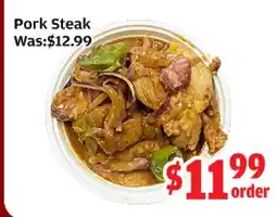 Top Food Supermarket Pork Steak offer