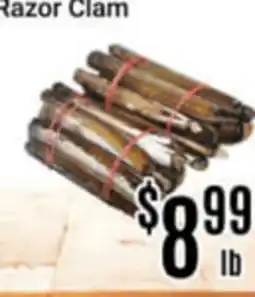 Nations Fresh Foods Razor Clam offer