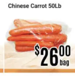 Nations Fresh Foods Chinese Carrot 50Lb offer