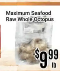 Nations Fresh Foods Maximum Seafood Raw Whole Octopus offer