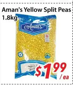 Bestco Food Mart Aman's Yellow Split Peas offer