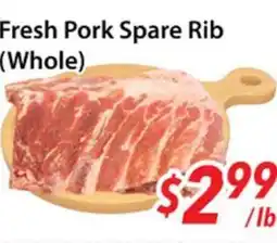 Bestco Food Mart Fresh Pork Spare Rib (Whole) offer