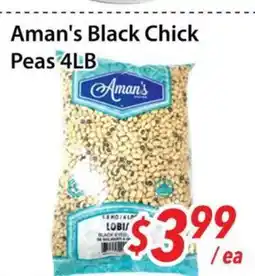 Bestco Food Mart Aman's Black Chick Peas 4LB offer