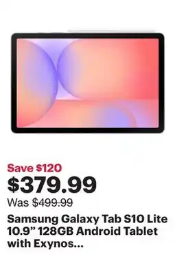Best Buy Samsung Galaxy Tab S10 Lite 10.9 128GB Android Tablet with Exynos 1380 Processor - Grey offer