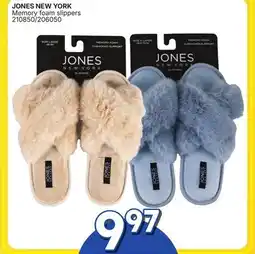 Rossy JONES NEW YORK Memory foam slippers offer