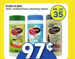 Rossy PURE KLEEN Asst. multisurface cleaning wipes offer