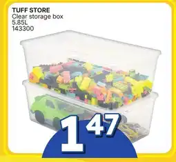 Rossy TUFF STORE Clear storage box offer