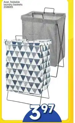 Rossy Asst. foldable laundry baskets offer