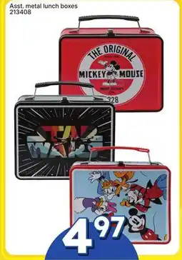 Rossy Asst. metal lunch boxes offer