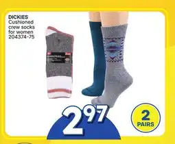 Rossy DICKIES Cushioned crew socks for women offer