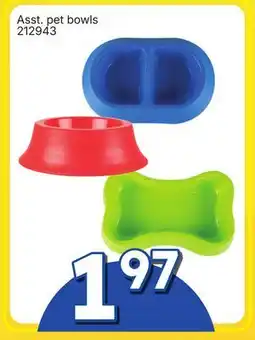 Rossy Asst. pet bowls offer