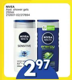 Rossy NIVEA Asst. shower gels offer