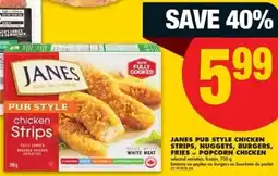 No Frills Janes pub style chicken strips offer