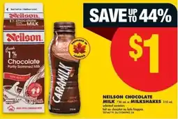 No Frills Neilson chocolate milk offer