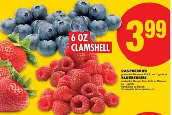 No Frills Raspberries or Blueberries offer